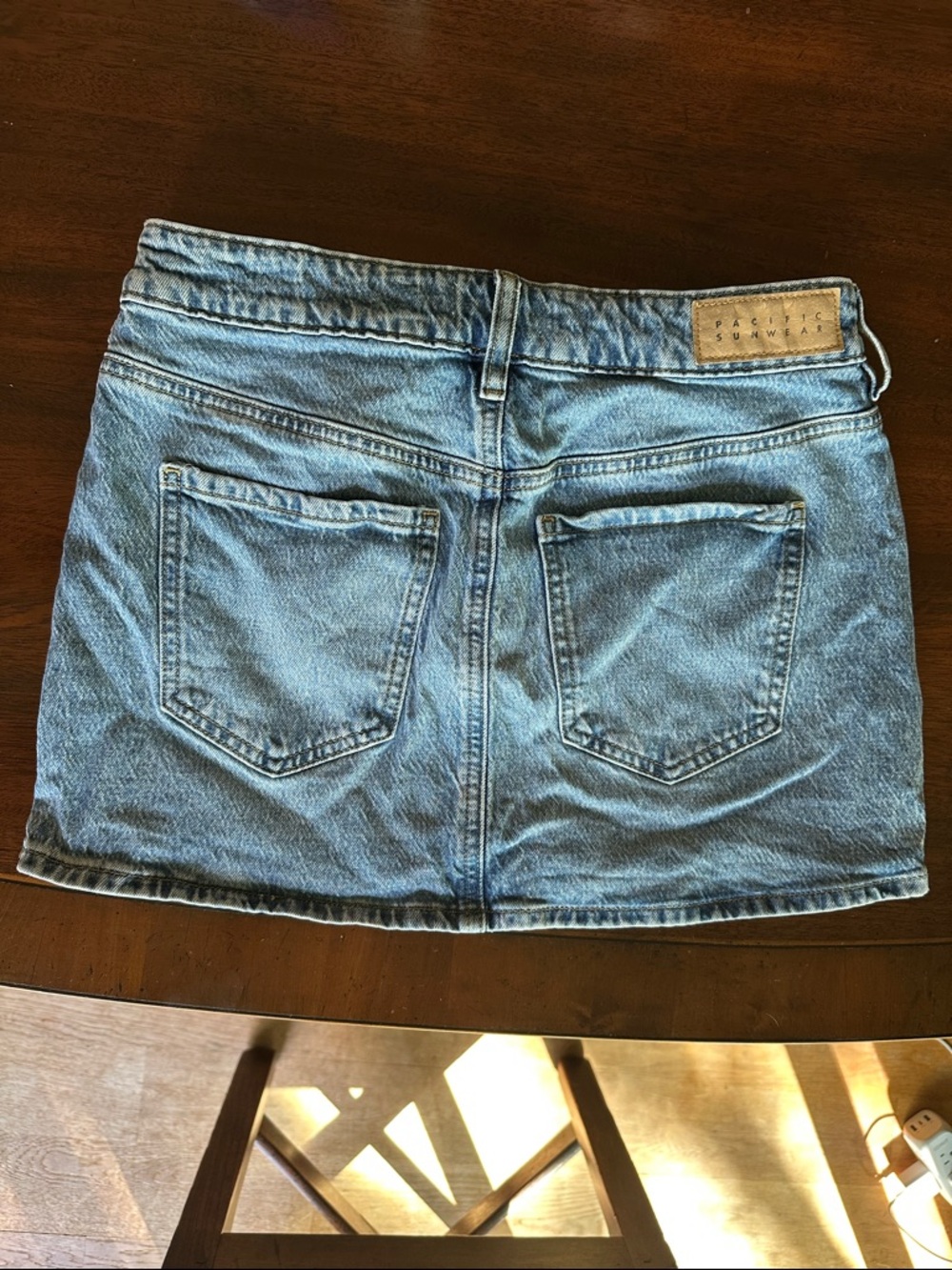 PacSun size 27 Light Blue Denim Mini Skirt - Women